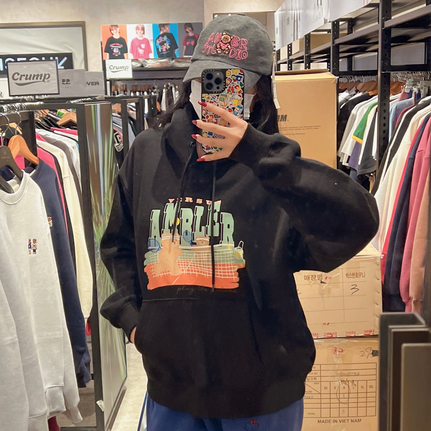 韓國 Ambler Bear Tennis Match Hoodie【AR069】 - STT Mall HK 靚太網購