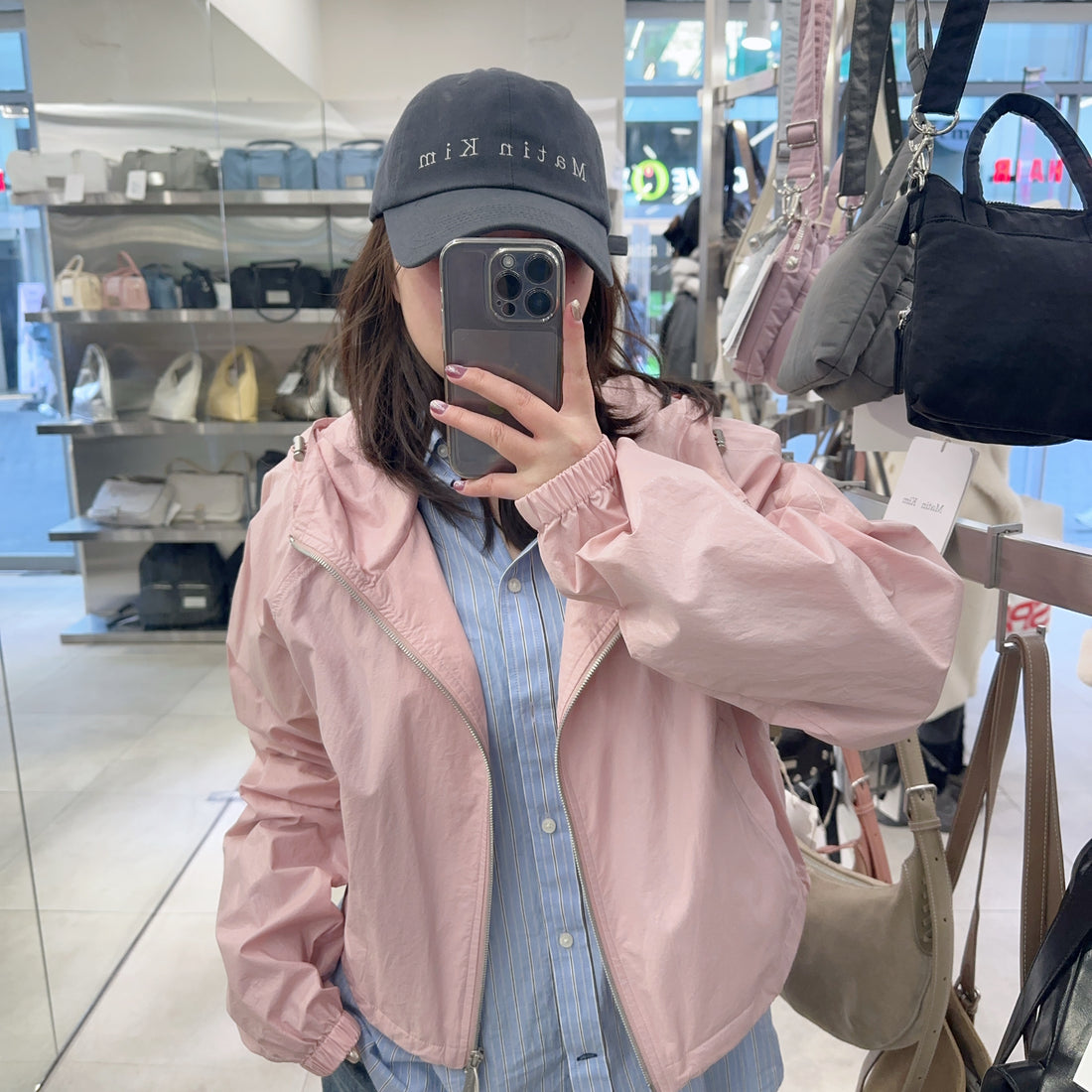 韓國 Matin Kim MATIN CROP HOODY COATING JUMPER【MK025】 - STT Mall HK 靚太網購