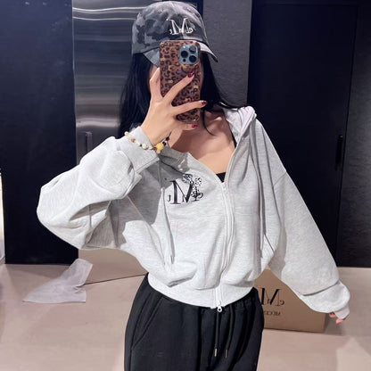 韓國 Mucent Sahara Gradation Leopard Cross Hood Zip-up【MU142】