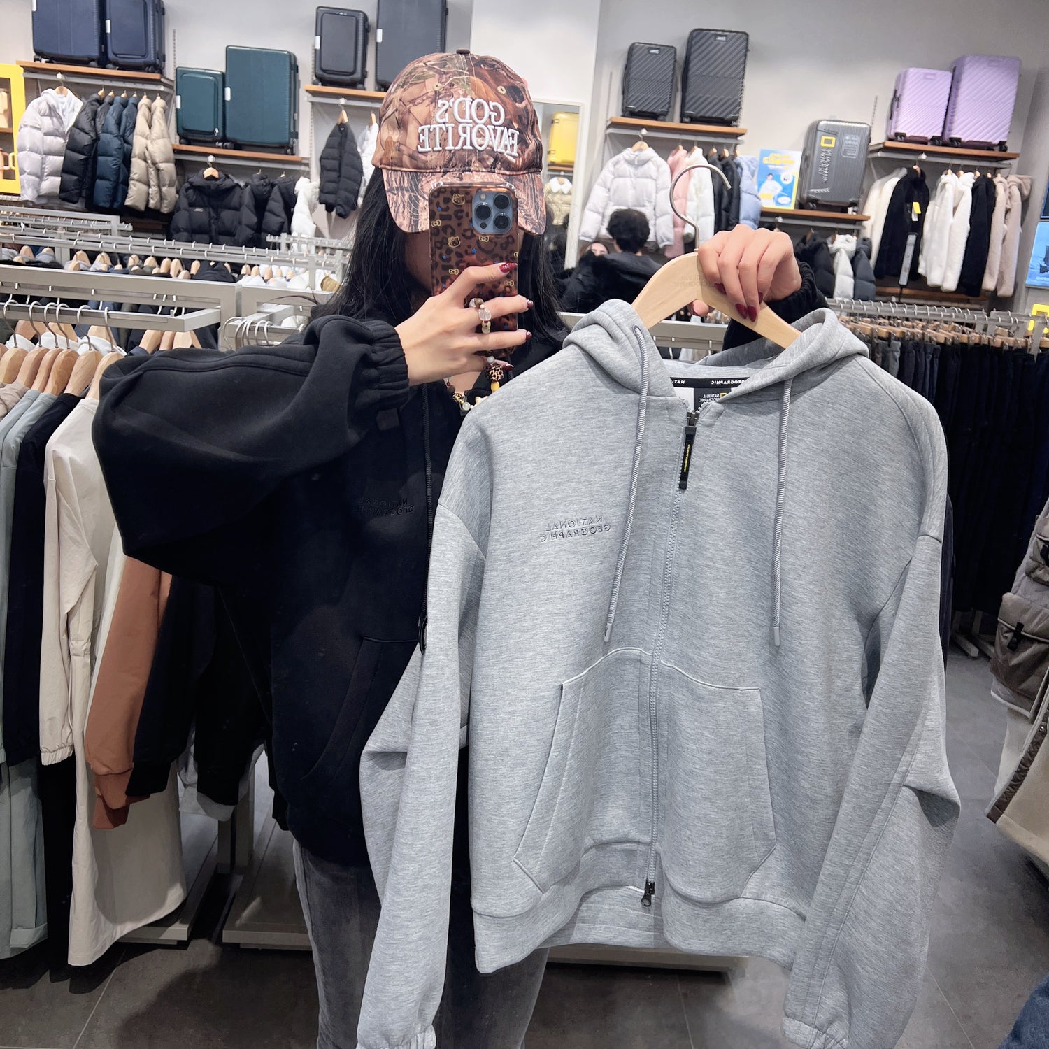 韓國 National Geographic Pita Overfit Hooded Full Zip-Up【NG218】