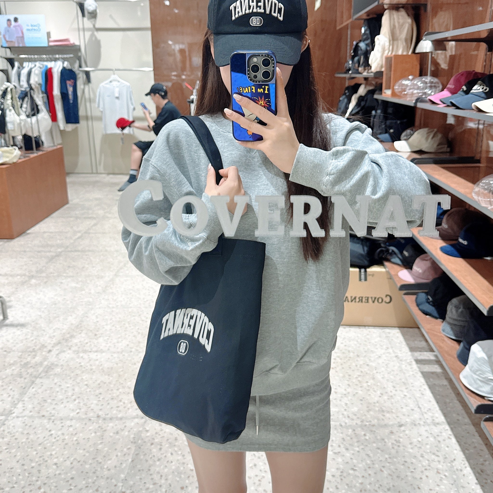 韓國 Covernat C Logo Canvas Bag【CO090】