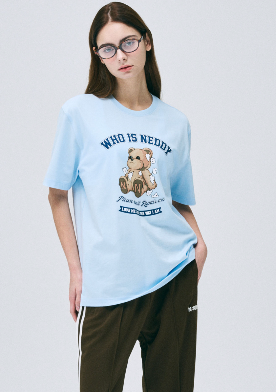 韓國 Nerdy Who Is Neddy S/S T-Shirt【NY032】