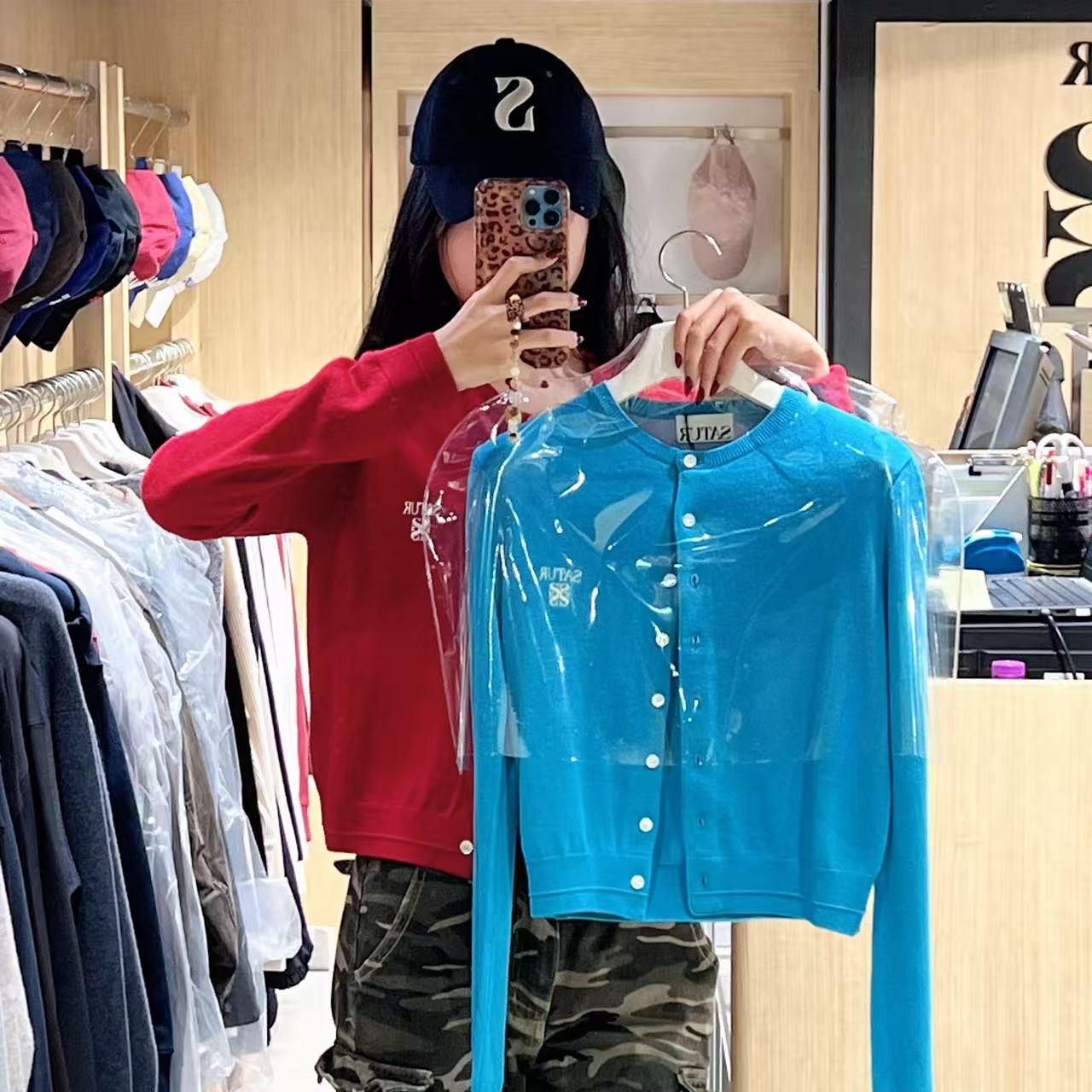 韓國 Satur Women's Lauren Basic Crew Neck Fine Cardigan【SR216】