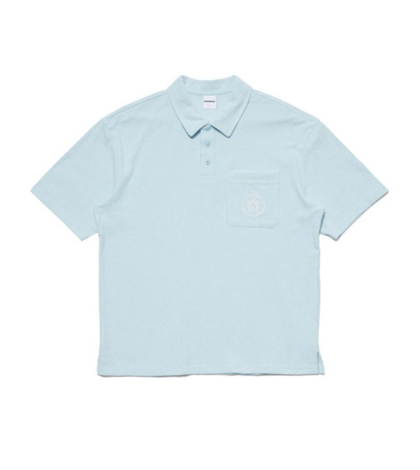 韓國 Markm Solid Terry Set-Up Collar T-Shirt【MA193】