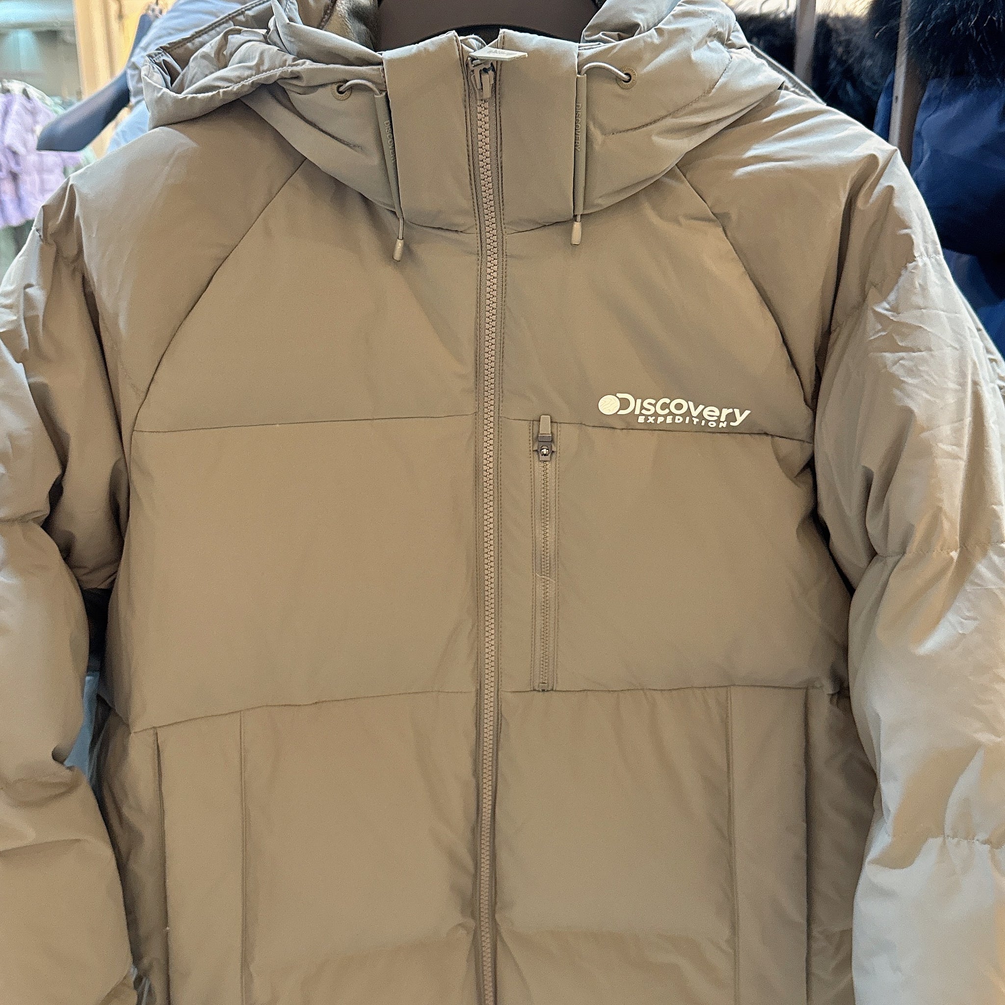 韓國 Discovery Bern Raglan Goose Down Men's Long Padding (鵝絨)【DY185】