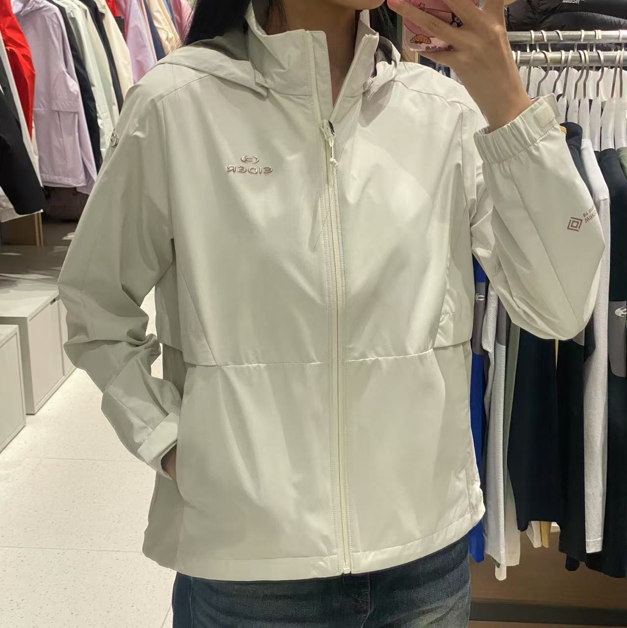 韓國 Eider 羽絨女款Gore-Tex Windstopper防風外套透氣防水吸汗速乾透氣【ER090】