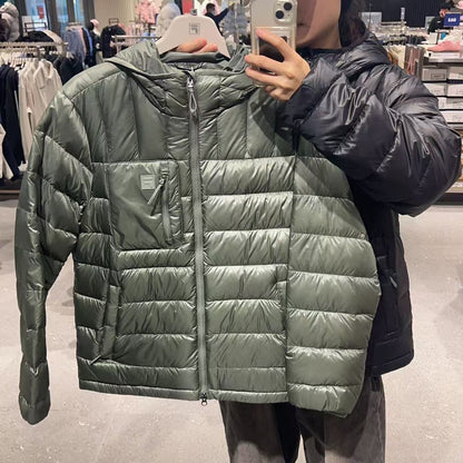 韓國 FILA Glossy Ripstop Lightweight Hooded Down (鴨絨)【FA017】