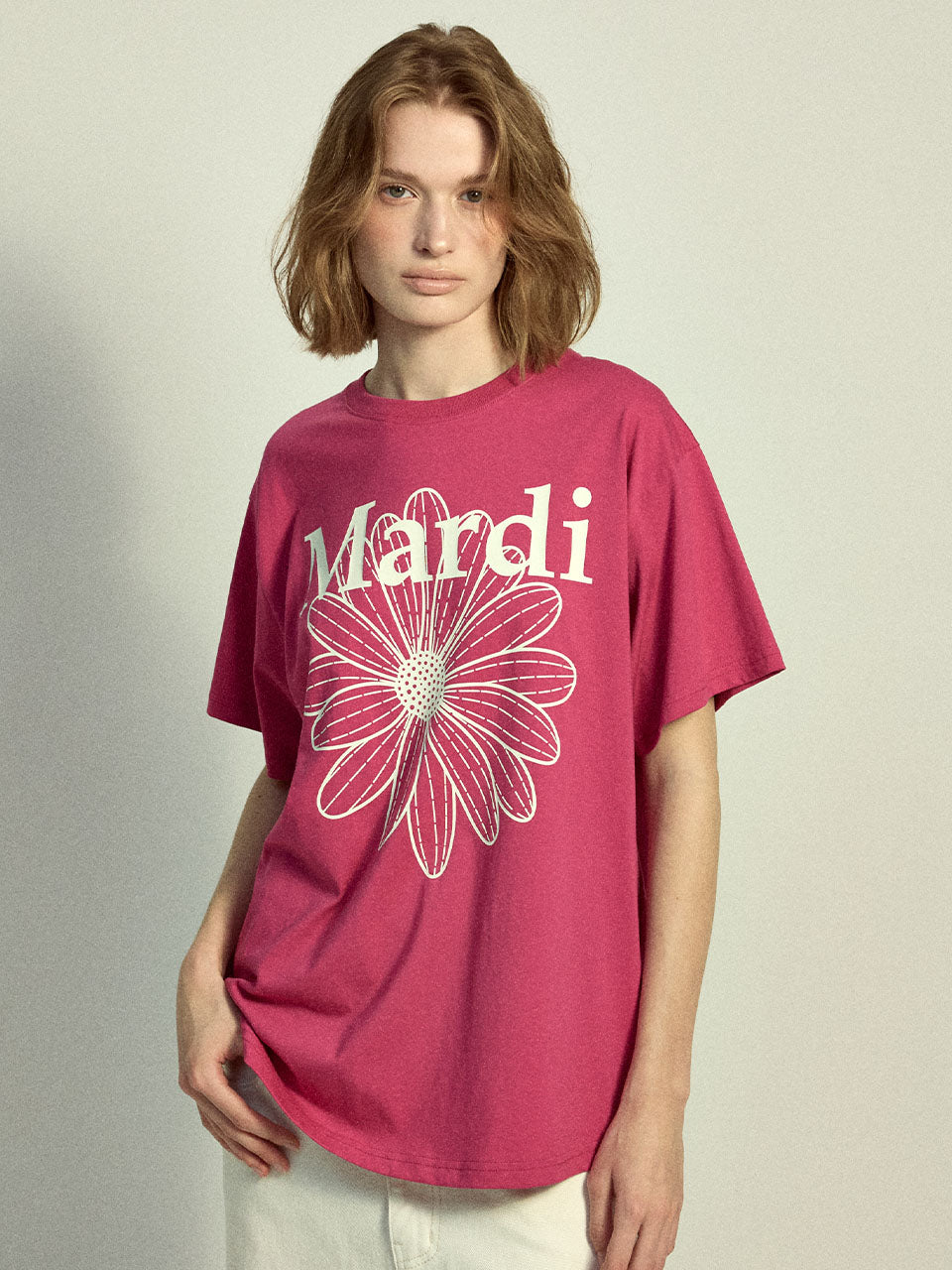 韓國 Mardi Mercredi TSHIRT FLOWERMARDI【MM032】