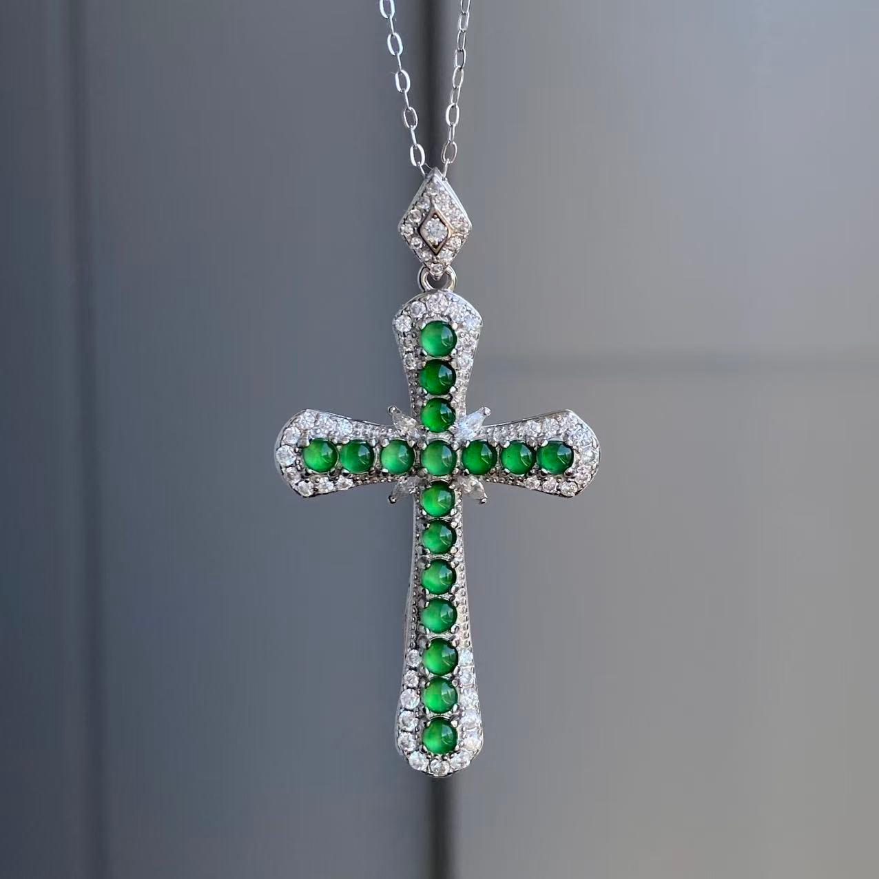 日本直送 蛋面十字架吊墜【JS413】