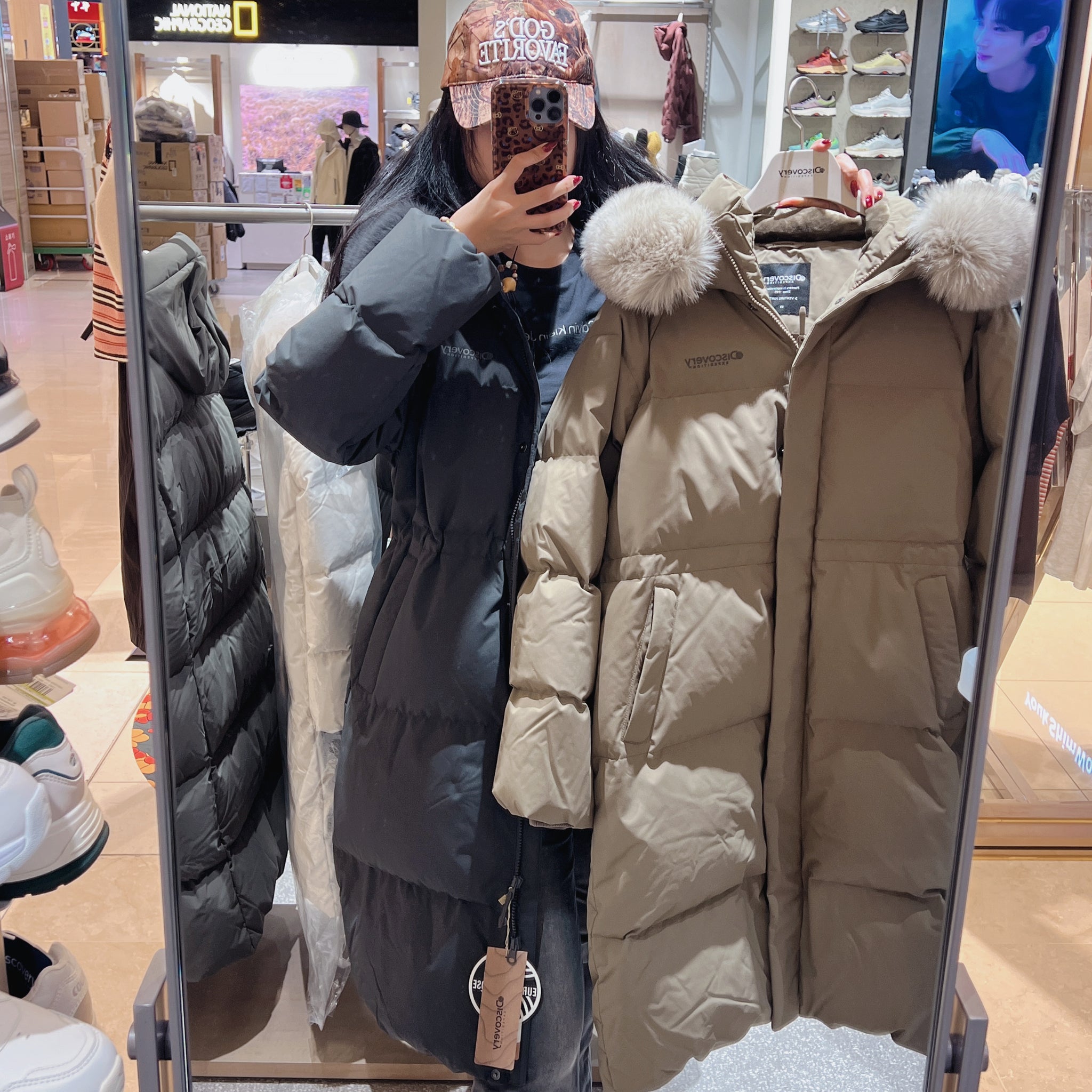 韓國 Discovery Women's Kelly Goose Down Long Padding (鵝絨)【DY050】