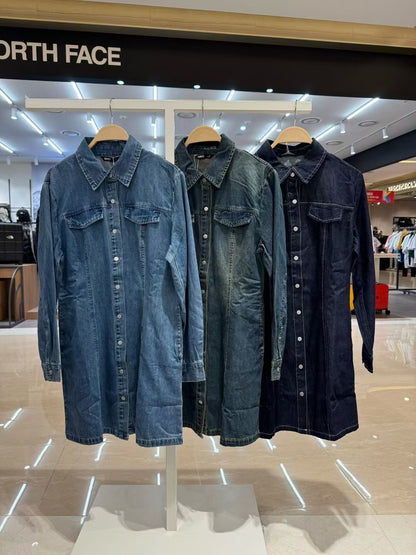 韓國 SPAO Denim Shirt Dress【SP248】