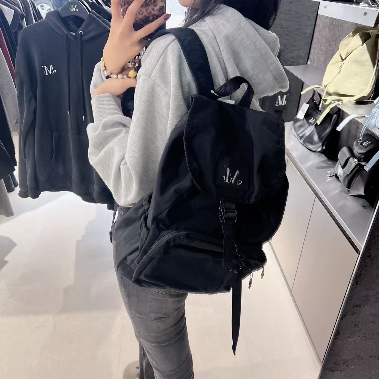 韓國 Mucent Wide Pocket Backpack【MU099】