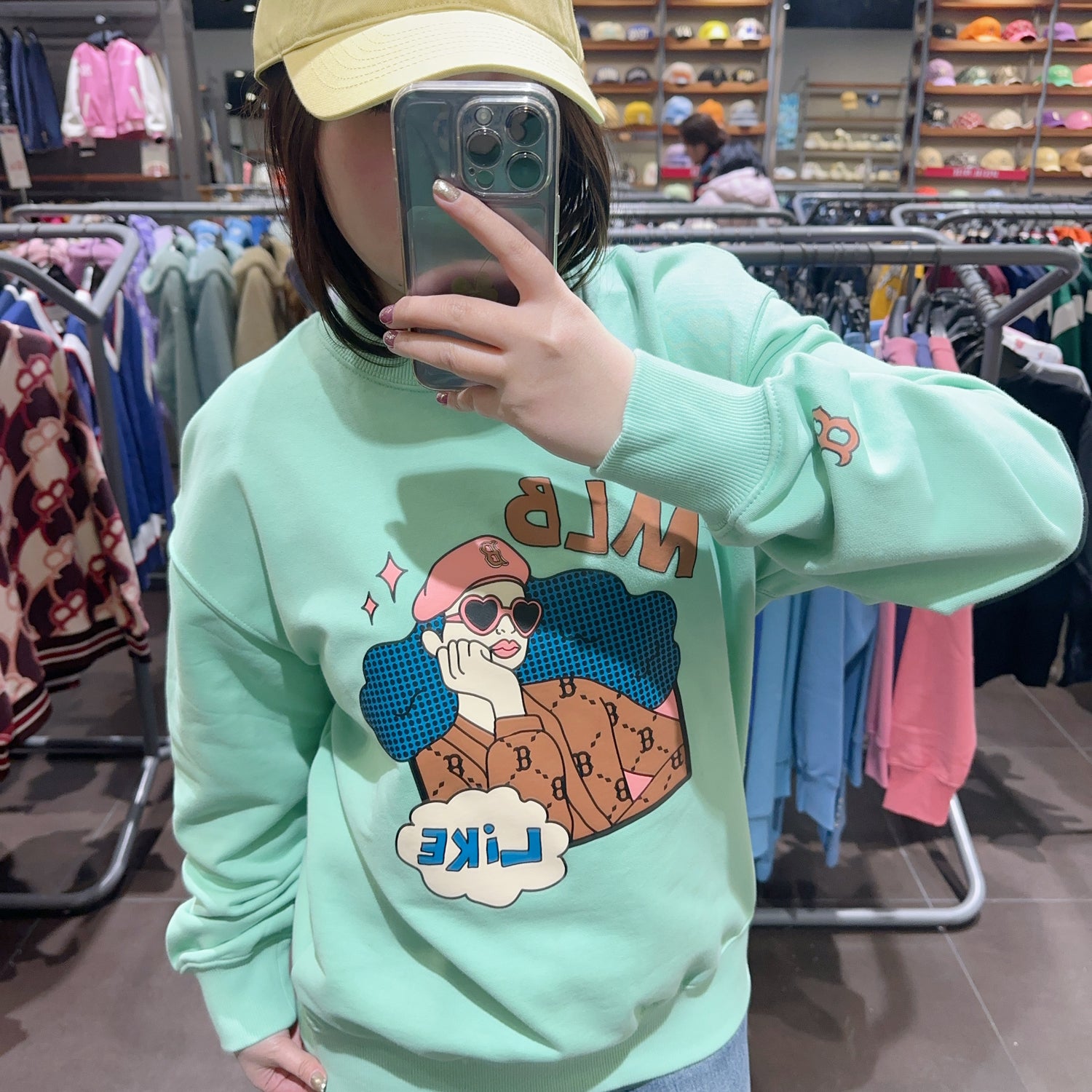 韓國 MLB LIKE CARTOON OVERFIT SWEATSHIRT【MB149】