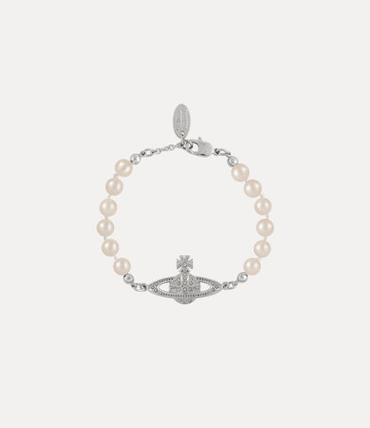 Vivienne Westwood Mini Bas Relief Pearl Bracelet【SE097】