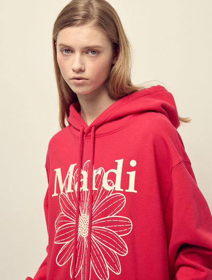 韓國 Mardi Mercredi Oversized Hoody Flowermardi【MM165】