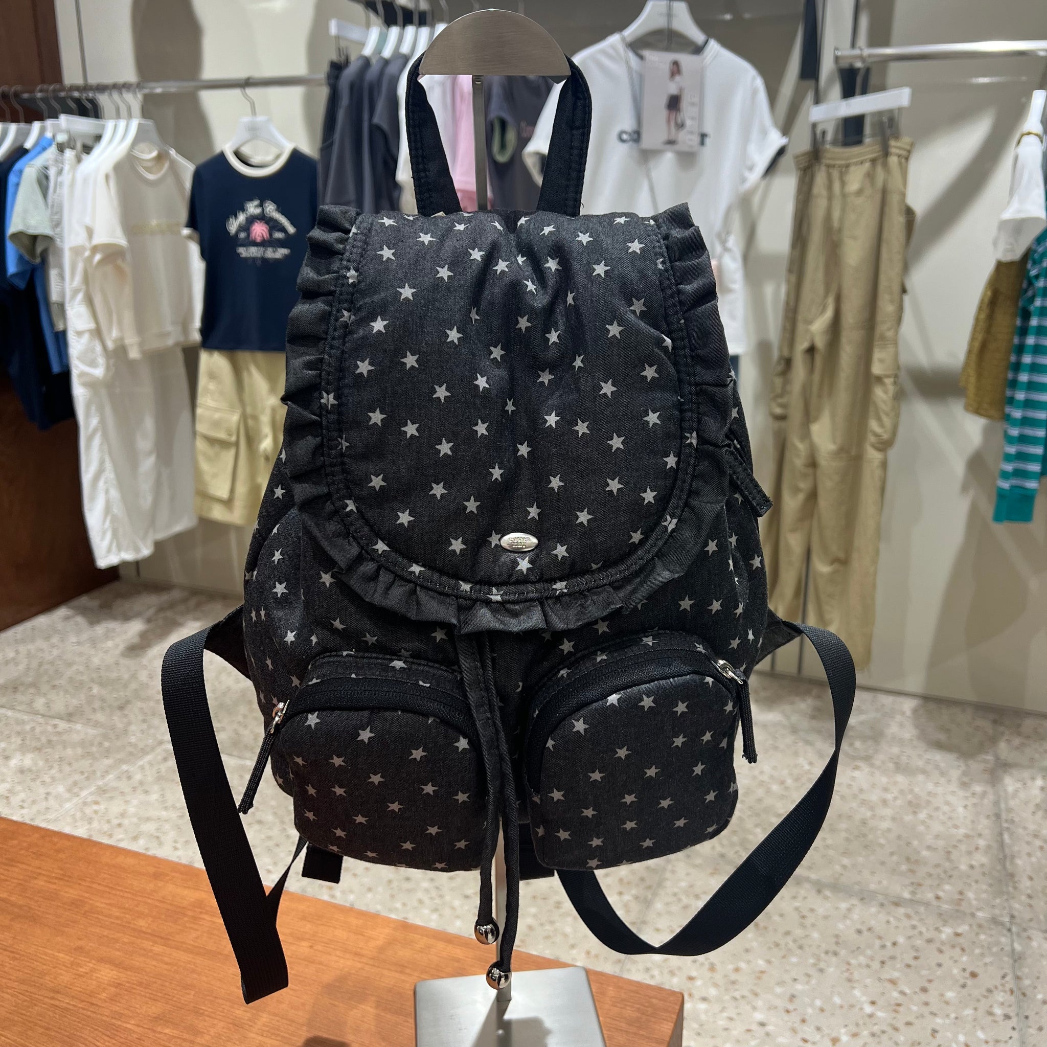 韓國 Covernat Cloverheart Star Frill Backpack【CO021】