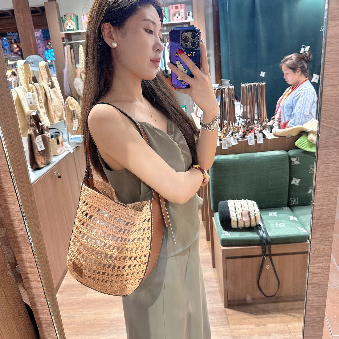 泰國 Chan Straw Shoulder Bag【SW630】
