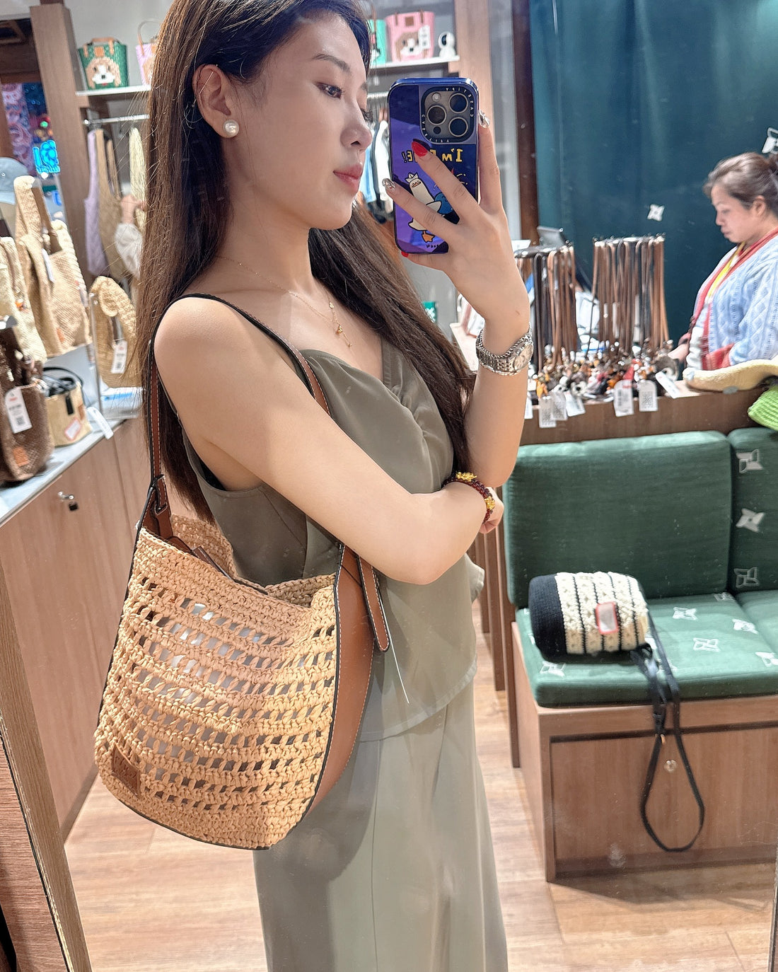 泰國 Chan Straw Shoulder Bag【SW630】