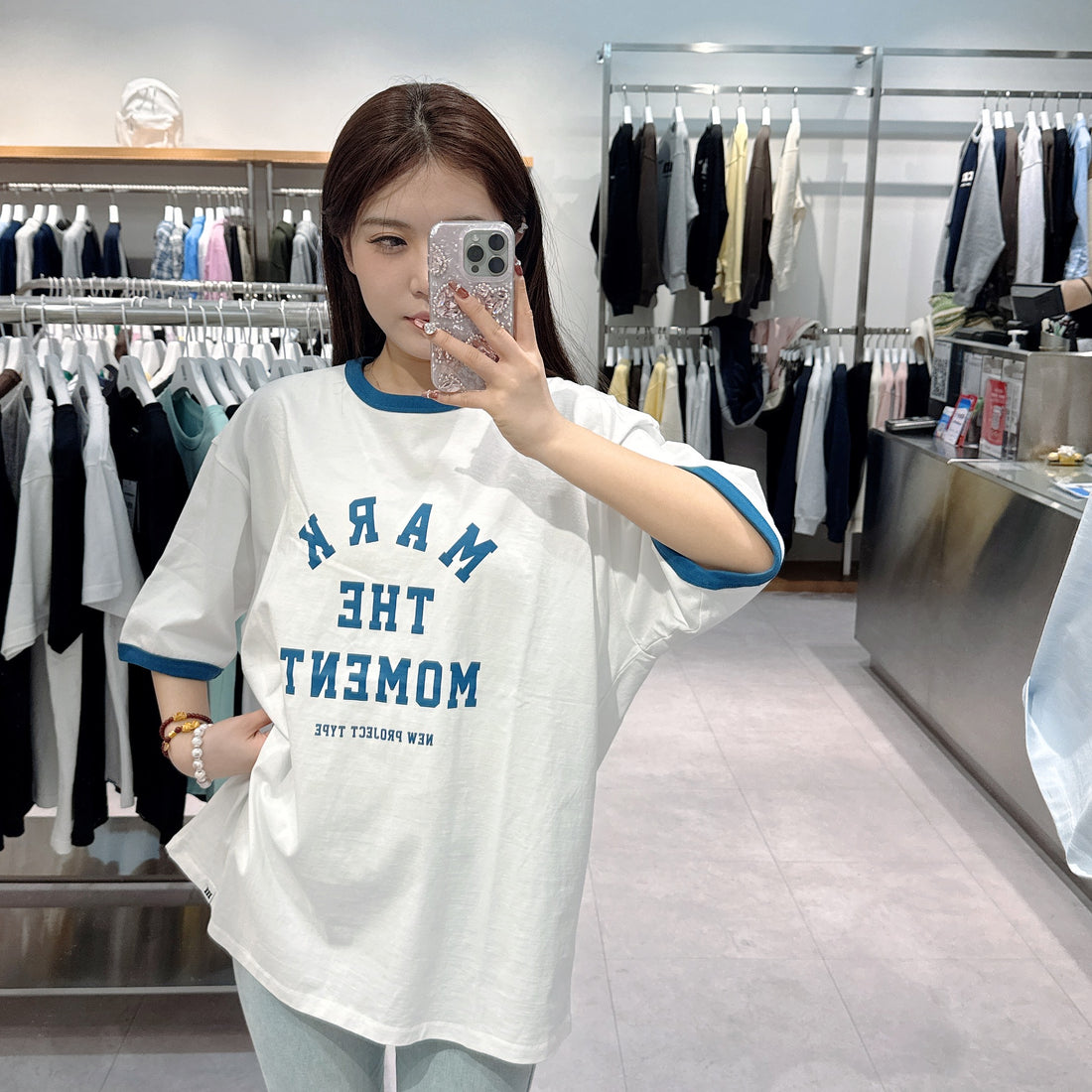 【現貨】韓國 Markm SLOGAN GRAPHIC RINGER T-SHIRT【MA088】