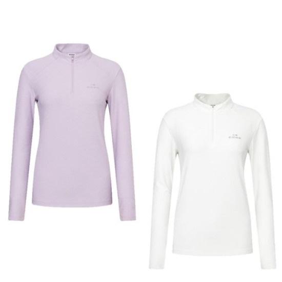 韓國 Eider Women's Tissue Long Sleeve Zip-Up T-Shirt【ER122】