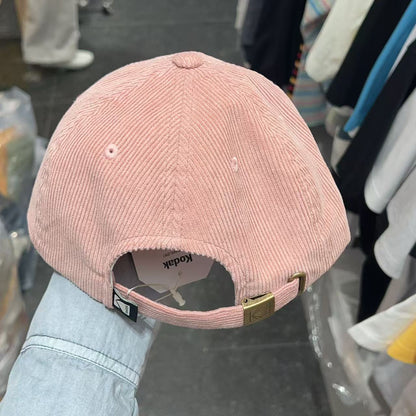 韓國 Kodak Signature Fit Corduroy Ball Cap【KK031】