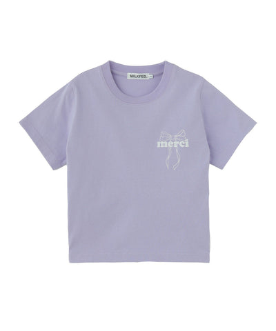 日本直送 MILKFED MERCI RIBBON COMPACT S/S TEE【SJ037】