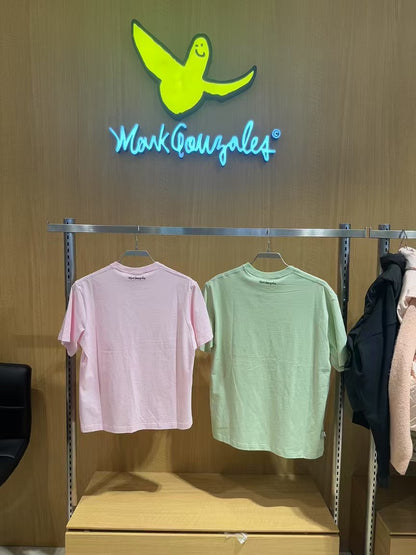 韓國 Mark Gonzales Unisex Angel Badge OG Short Sleeve Tee【MG095】