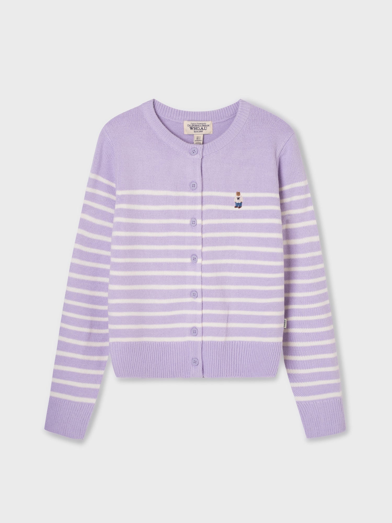 韓國 Who.A.U Steve R-neck Cardigan【WA228】