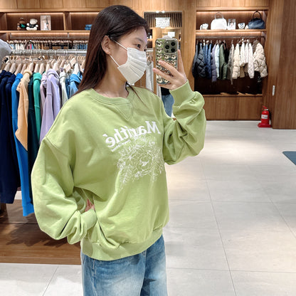 韓國 Marithe Francois Girbaud Flower Graphic Sweatshirt 【MF233】