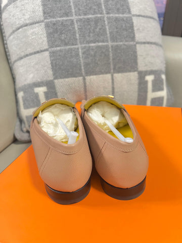 【Preloved】Hermes 流蘇款真皮鞋 (尺碼37.5 正碼) 【ST019】
