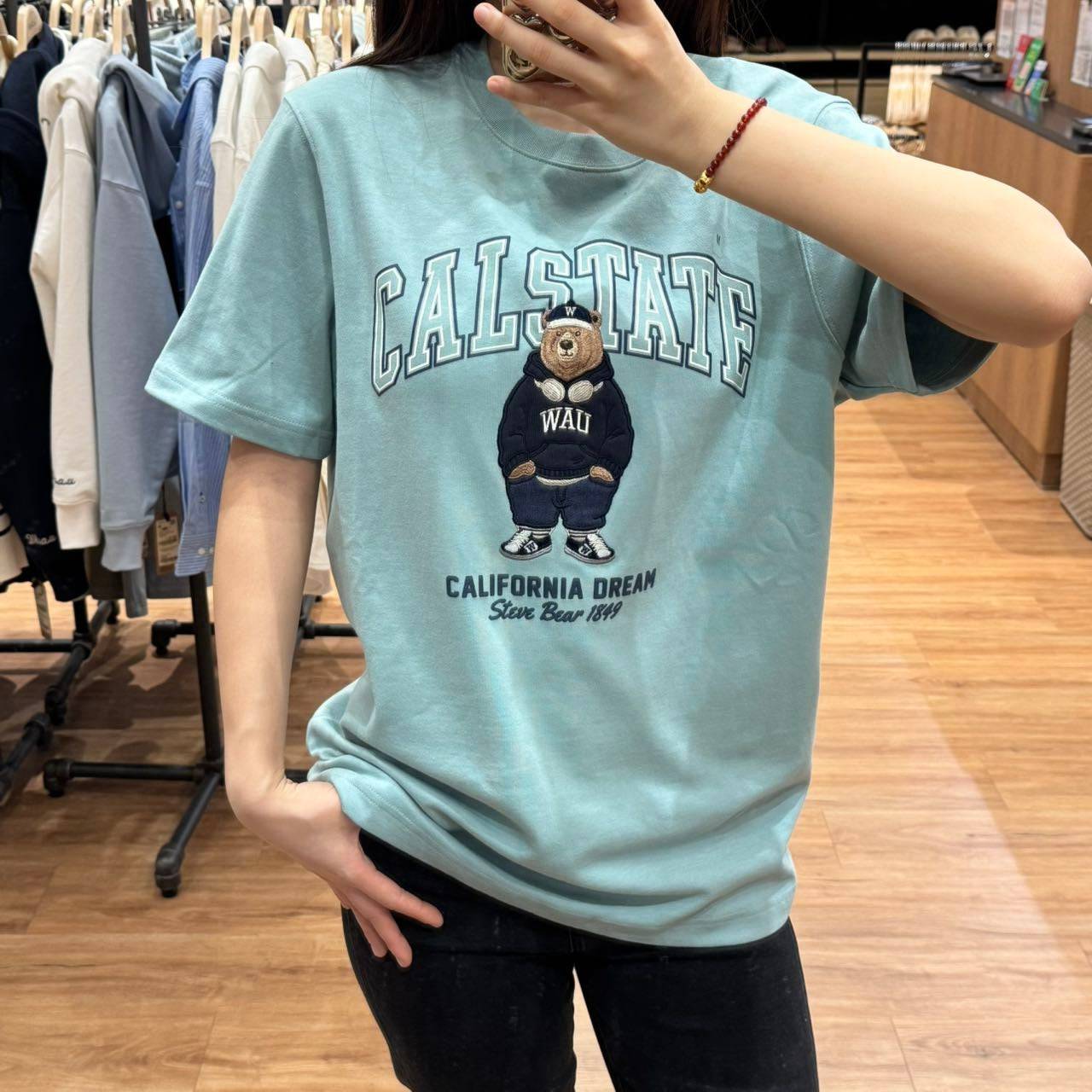 韓國 Who.A.U Steve Patch T-Shirt【WA049】 - STT Mall HK 靚太網購