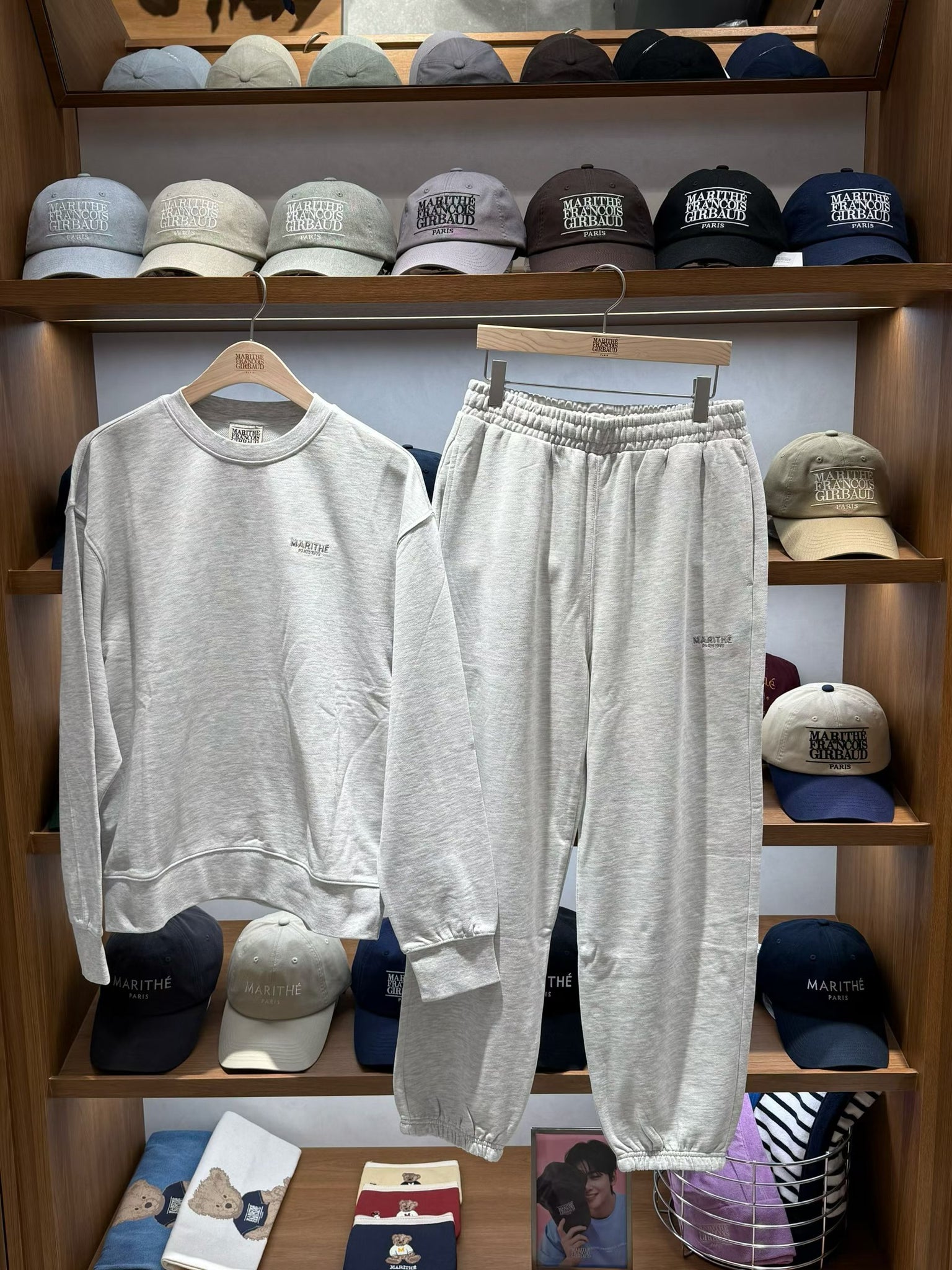 韓國 Marithe Francois Girbaud Regular Logo Sweat Set-Up【MF671】