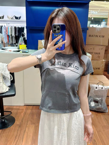 韓國 MK Crop T-Shirt【MK001】