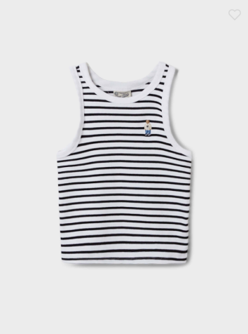 韓國 Who.A.U Steve Ribbed Stripe Sleeveless【WA157】