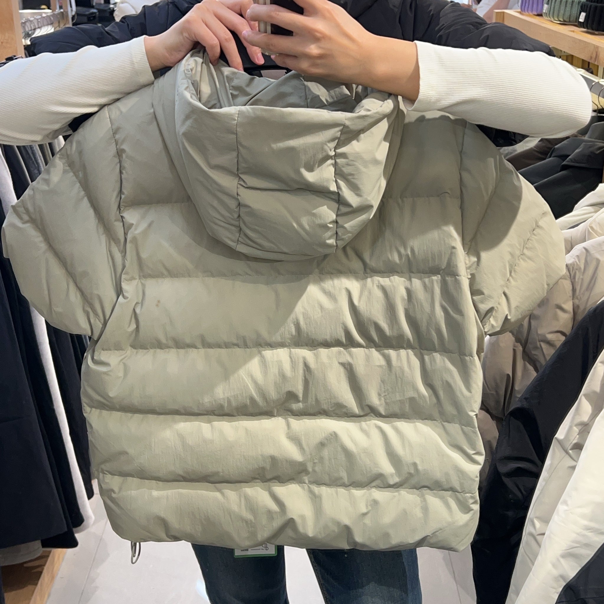 韓國 Snowpeak Land Air Women's Short-Sleeve Hooded Lightweight Down Jacket (鴨絨)【SN073】