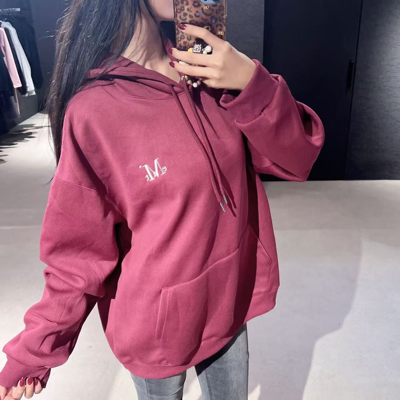 韓國 Mucent Unisex Signature Basic Logo Hoodie 【MU128】