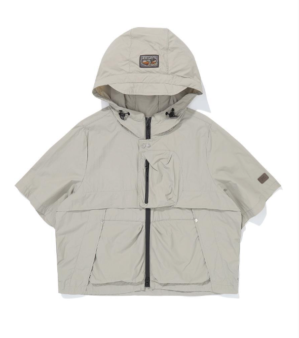 韓國 BBC Rivet Hoodie Short Sleeve Jacket【BC087】