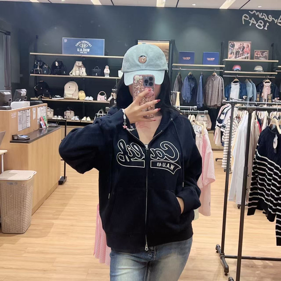 韓國 Who.A.U Steve Hood Zip-up【WA190】