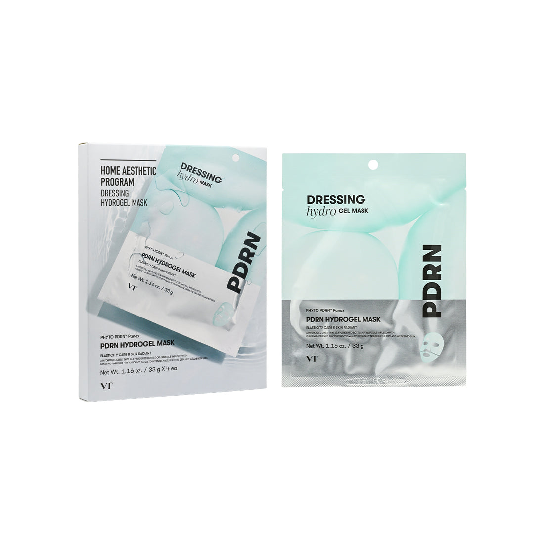 VT PDRN凝膠面膜 4 片+R5 PDRN 光澤緊緻安瓶 30ml+PDRN膠囊凝霜100 50ml【SM067】