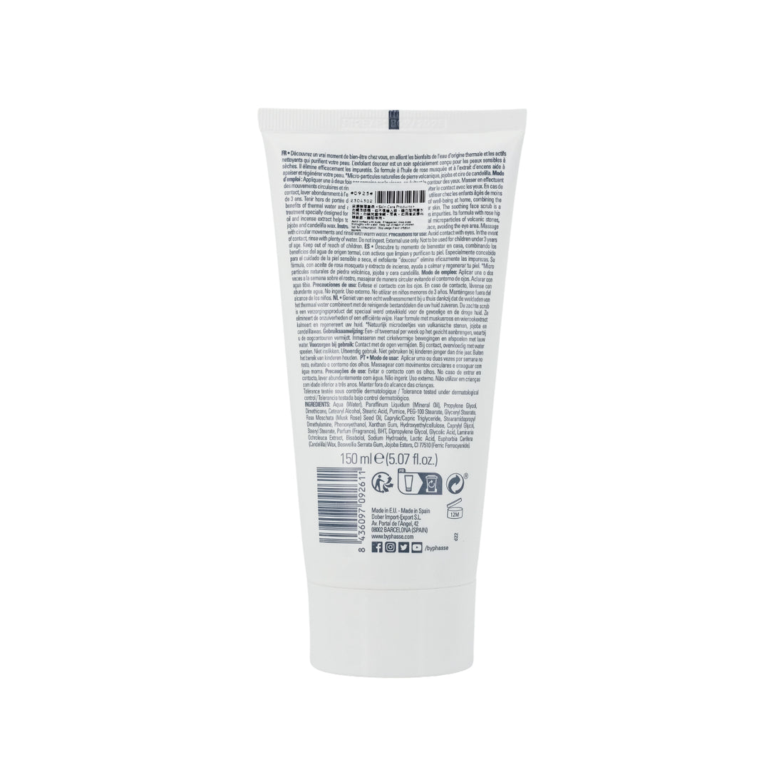 【贈品】Byphasse 水療級溫和柔膚紓緩去角質磨砂 150ml
