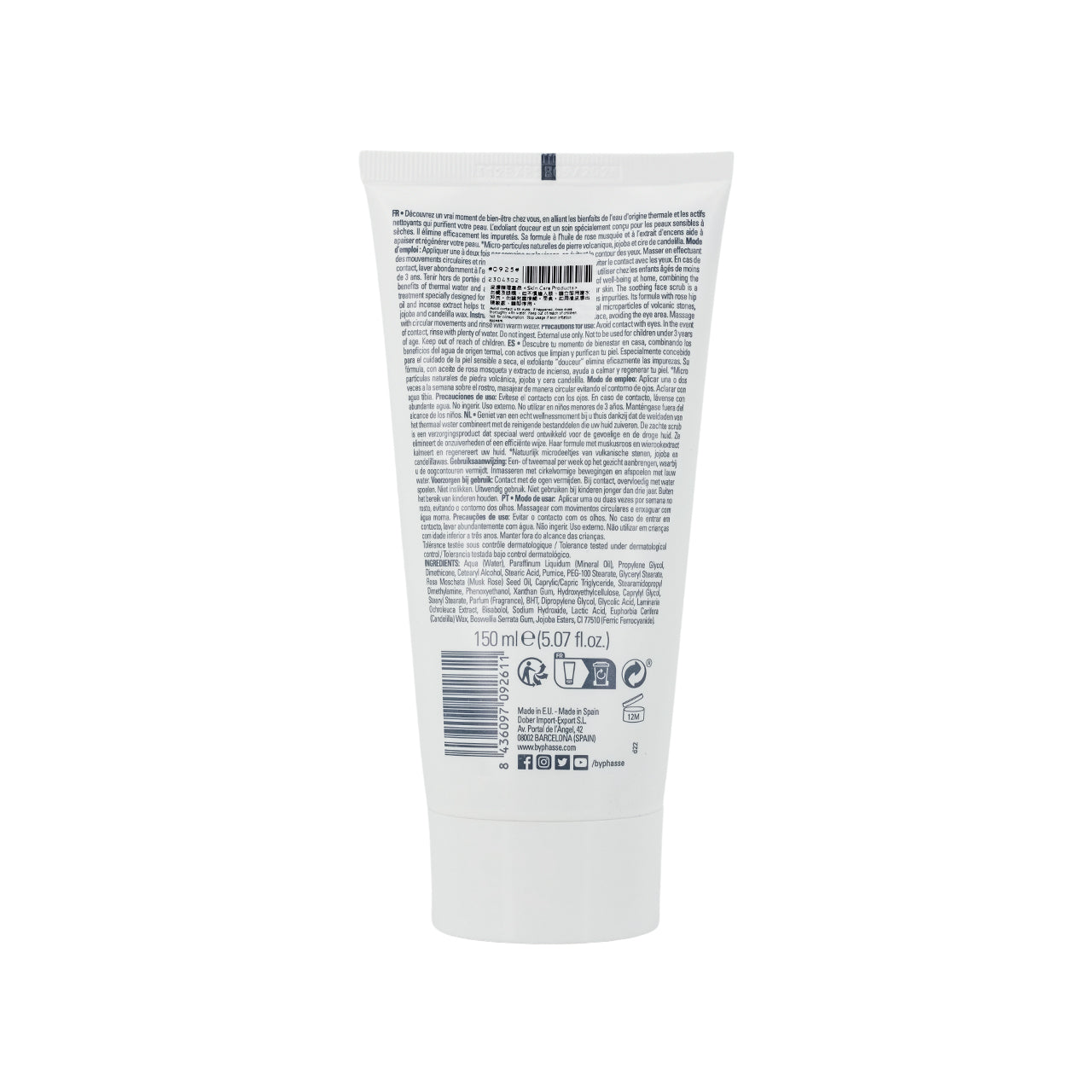【贈品】Byphasse 水療級溫和柔膚紓緩去角質磨砂 150ml