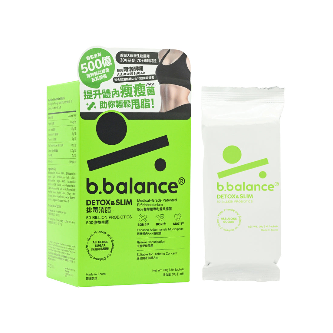 B.Balance 排毒消脂500億益生菌【SM215】