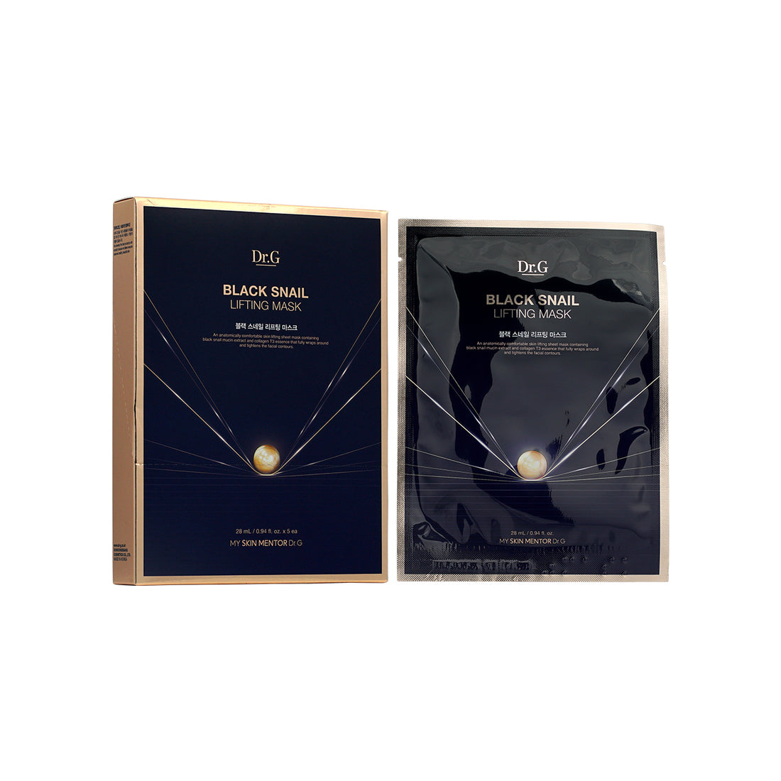 【贈品】Dr.G 黑蝸牛緊緻拉提面膜 5片