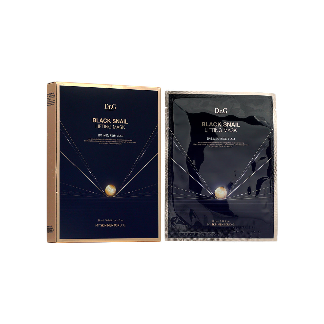 【贈品】Dr.G 黑蝸牛緊緻拉提面膜 5片