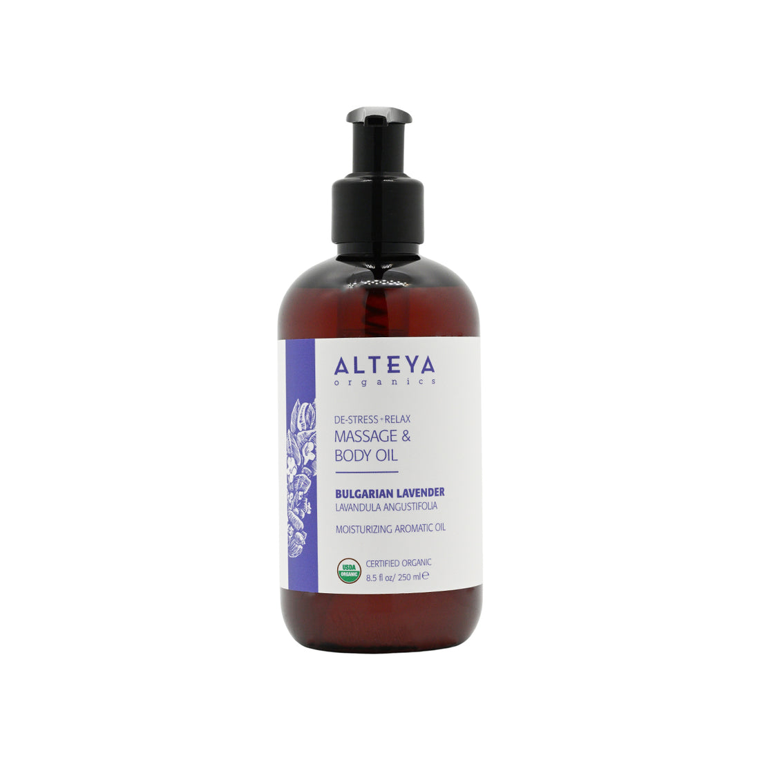 Alteya Organics 有機保加利亞薰衣草放鬆按摩身體油 250ml【SM569】