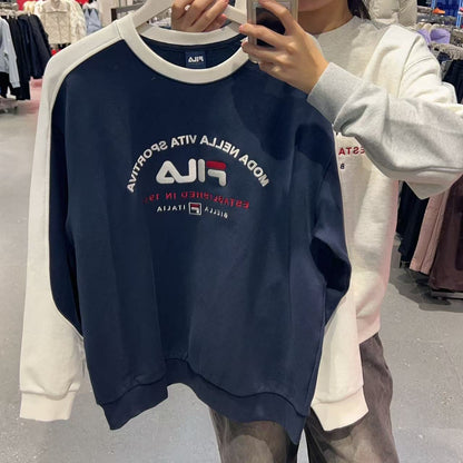 韓國 FILA Colorblock Logo Long Sleeve【FA030】