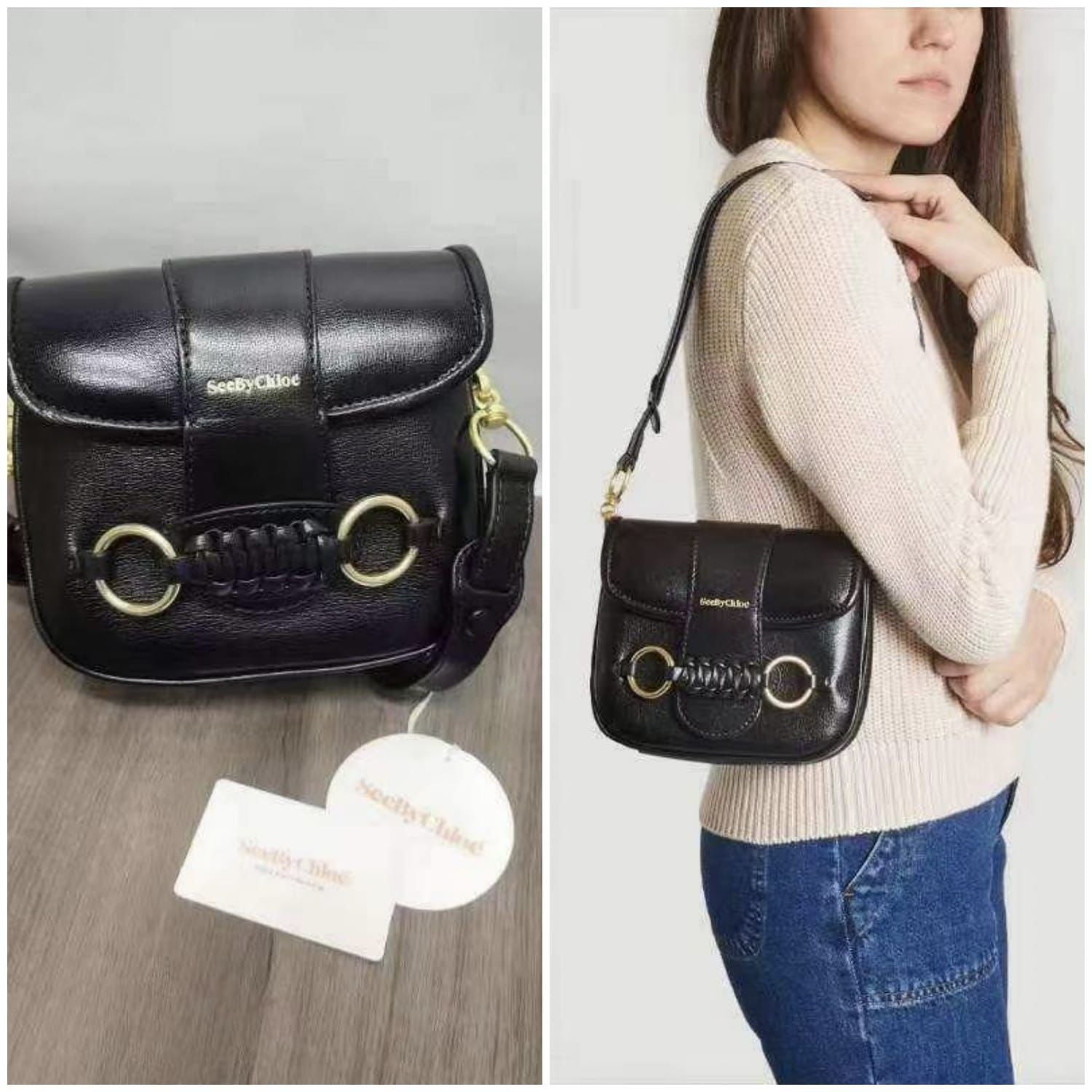 See By ChloeSaddie In Goatskin Shoulder Bag 【YS74】