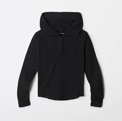 韓國 SPAO Hooded Snap Long Sleeve T-shirt【SP230】