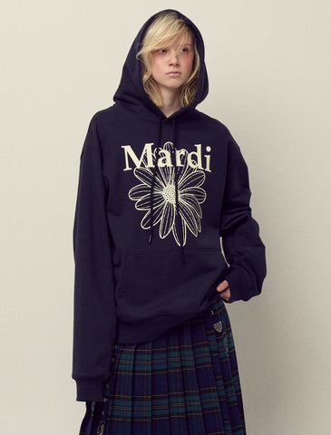 韓國 Mardi Mercredi Oversized Hoody Flowermardi【MM165】