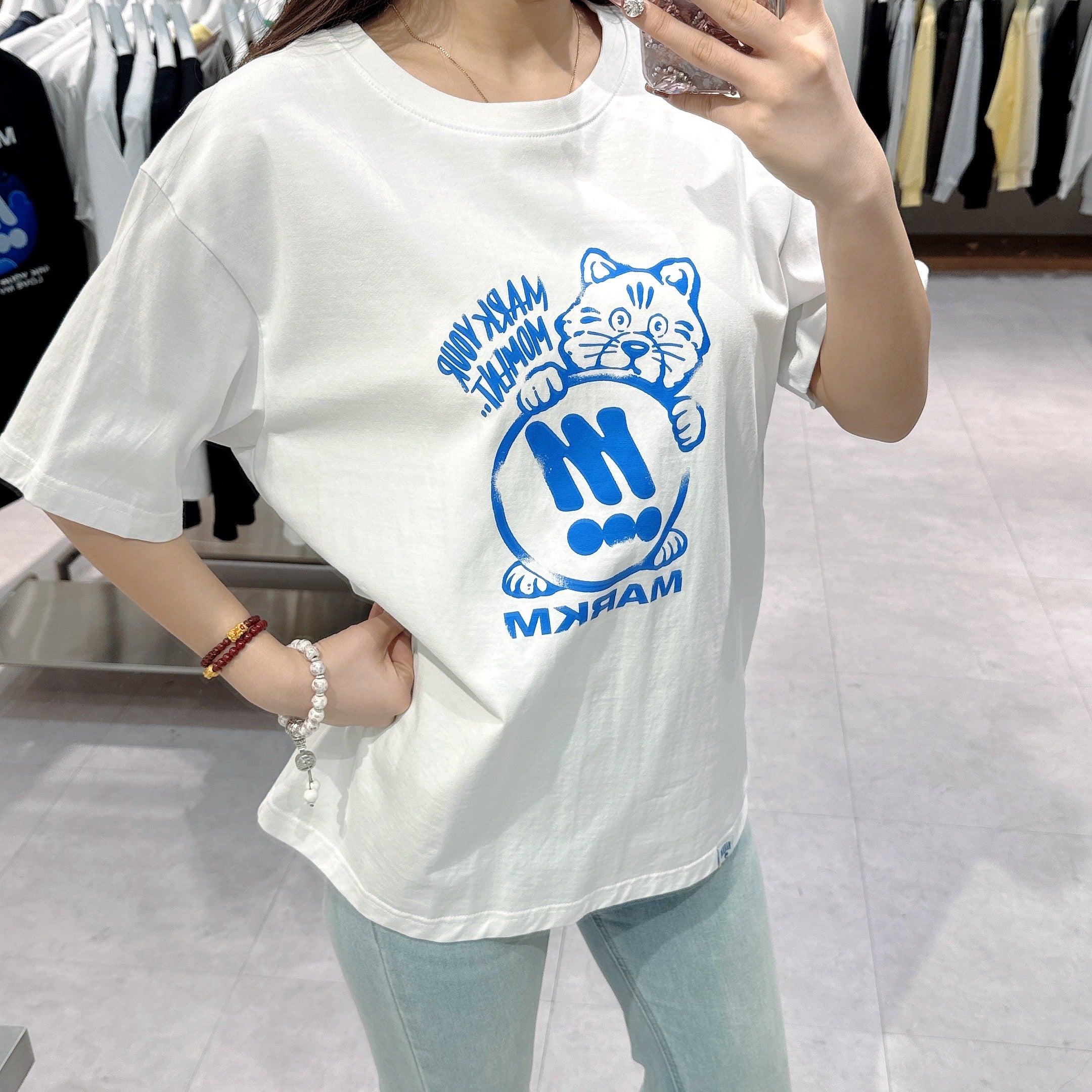 韓國 Markm HEART CAT TSHIRT【MA086】